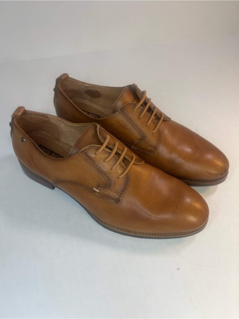 PIKOLINOS Tan Leather Lace-Up Loafers - Picture 2 of 15